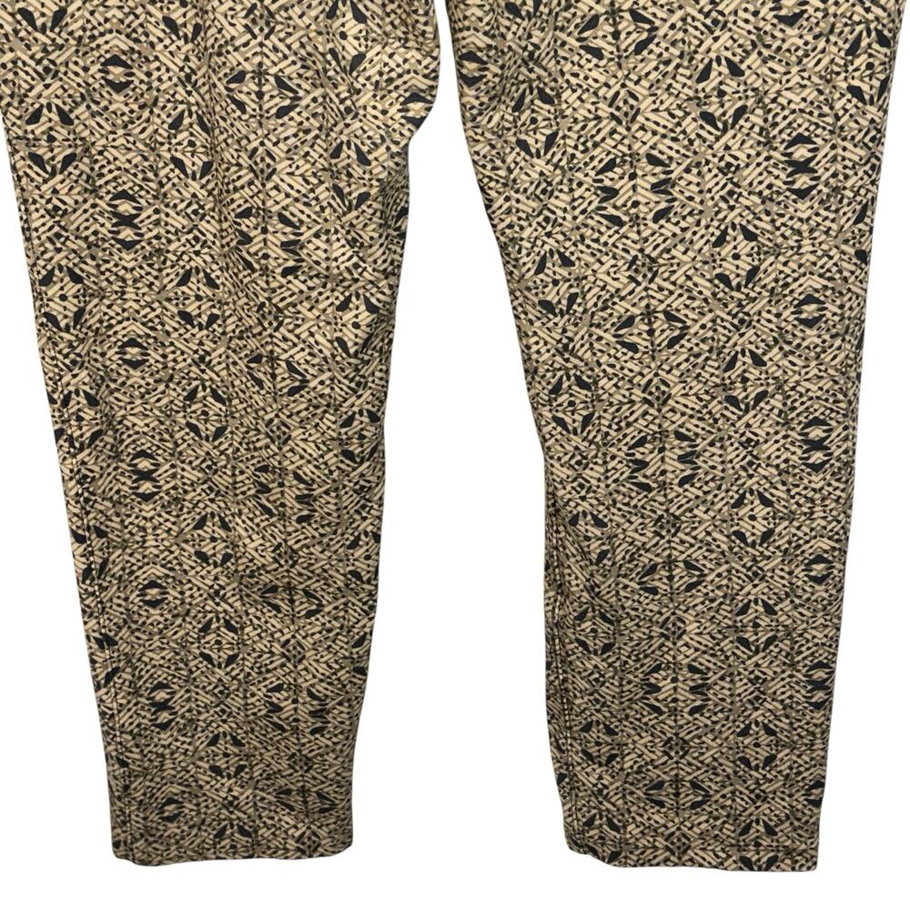 Soft Surroundings Large Ponte Pants Pull-On Stretch Tapered Geometric High-Rise - Picture 5 of 7